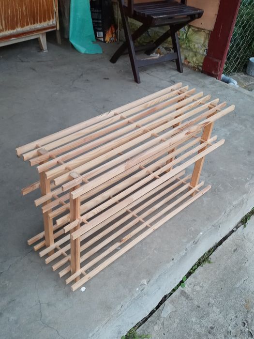 Regał półka na 10 par buty szafka drewniana