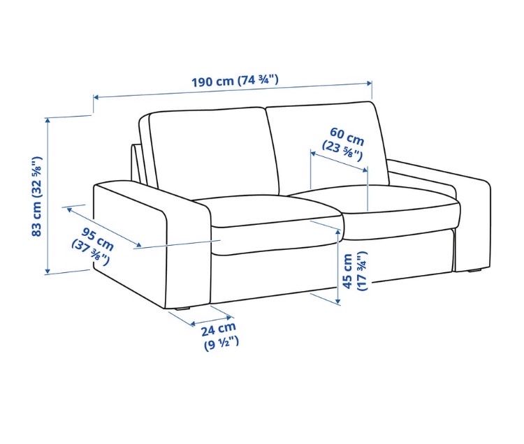 Sofá +repousa pés kivik do IKEA