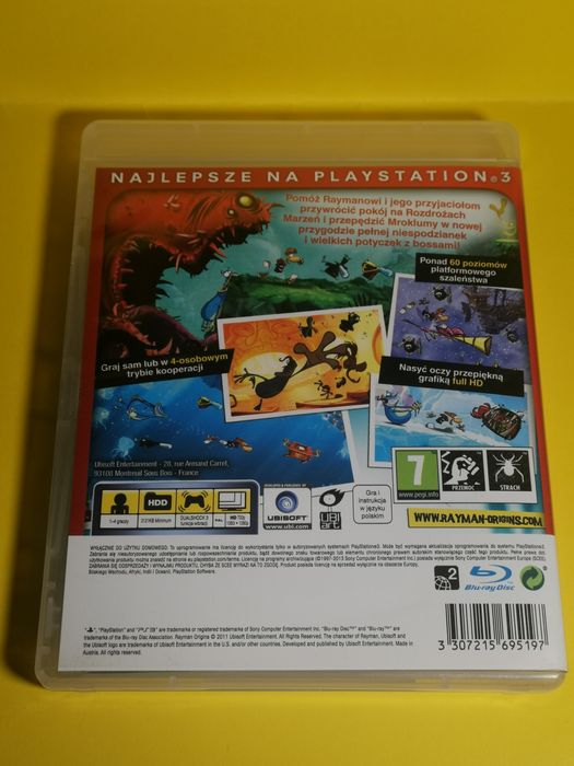 Gra na PS3 Rayman Origins PL stan woluty bdb+