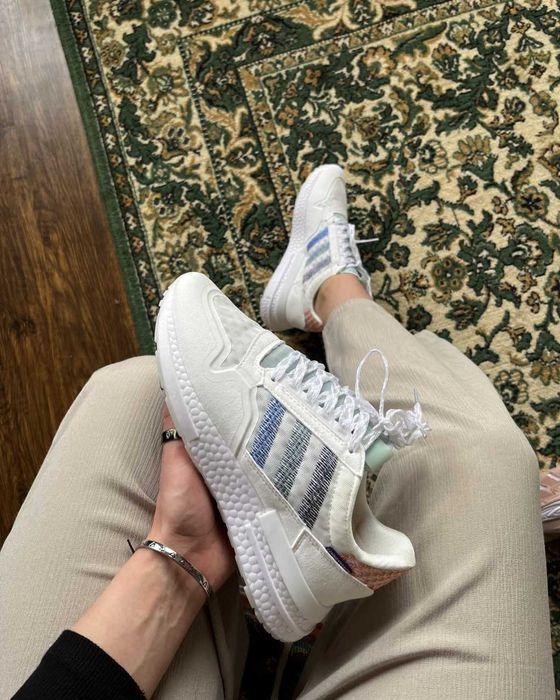 Женские кроссовки Adidas ZX RM "White" . Размеры 36-40