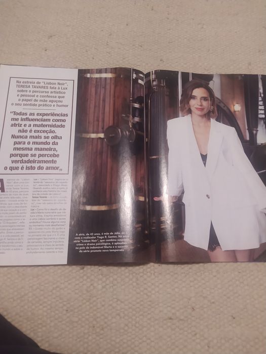 Revista Lux n° 1359 Tony Carreira e Teresa Tavares entre outros - oferta dos portes de envio