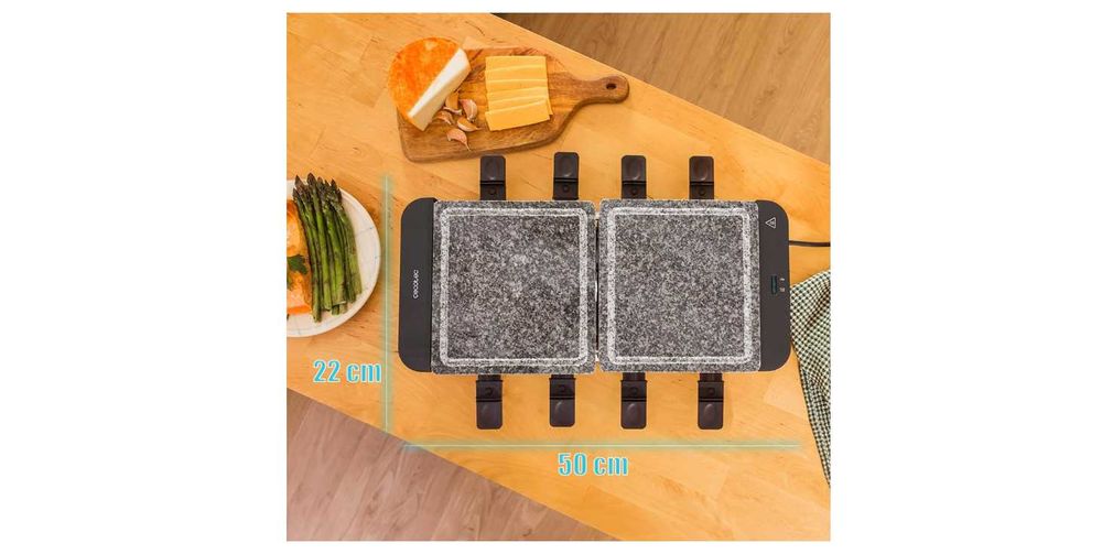 Cecotec raclette cheese & grill 16000 inox allstone