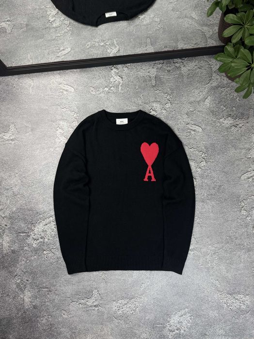 В'язаний светр AMI Paris кофта свитер Ами Париж