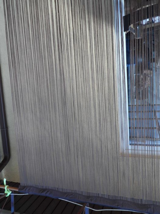 Makaron firanka spaghetti  zasłonka spagetti brąz 4 sztuki