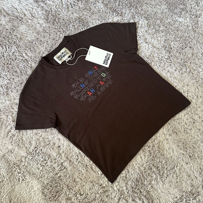 Zara X Bad Bunny Benito Antonio T-Shirt Castanha Cropped Fit - NOVA Tamanho S