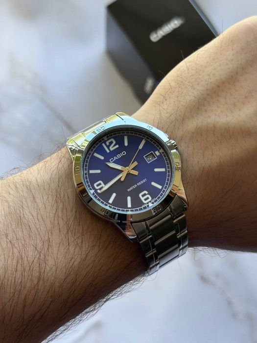 Нові та оригінальні! Гаранія 24 місяці! Часи Casio MTP-V004D-1B2