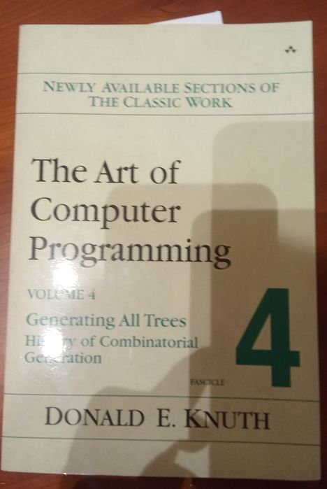 Livro The Art of Computer Programming Vol 4 - Knuth
​The Art of Computer Programming Vol 4 Fascicle 4