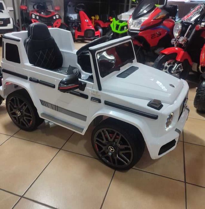 Samochód Mercedes G63 Biały na akumulator dla dzieci Odbiór Wysłka