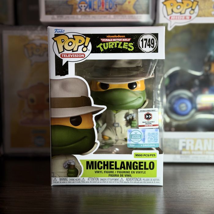 Оригінал Фігурка Funko Pop Michelangelo 1749 Мікеланджело TMNT Лімітована Фанко Поп Черепашки-Ніндзя Ексклюзив Chalise Collectibles Exclusive 9500 pcs