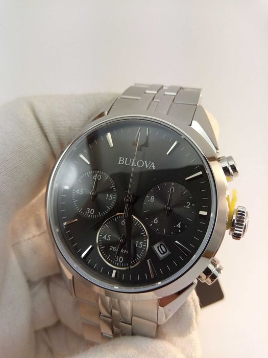 Часы Bulova 96B372 - одни из самых точных в мире с UHF 262 кГц, сапфир