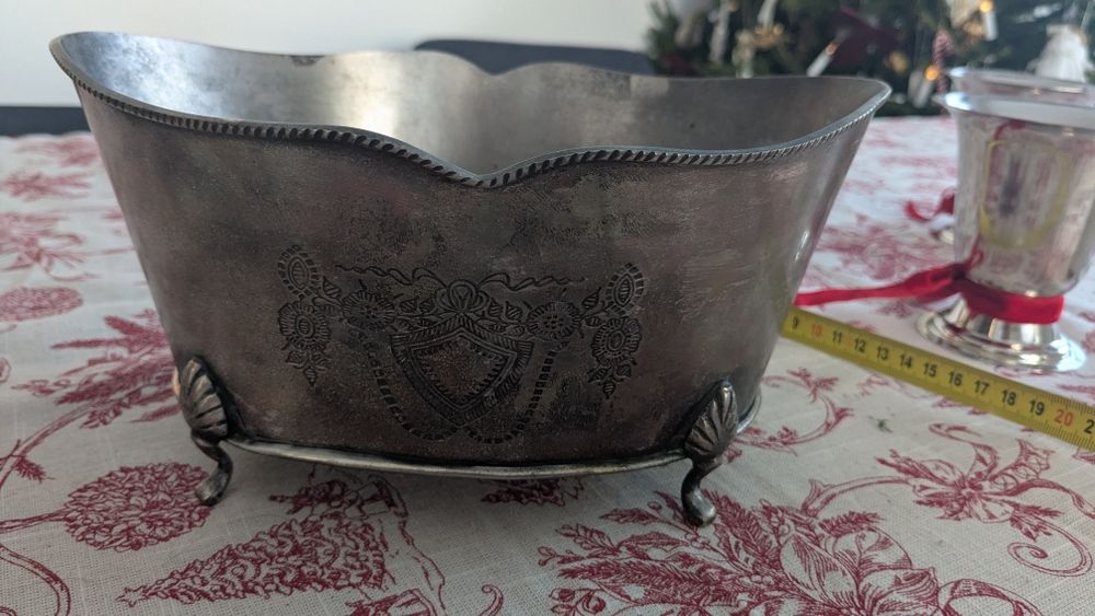 Żardiniera donica z cyny