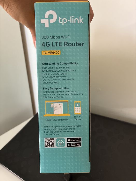 Router 4G TP-Link (TL-MR6400) - Como Novo com Caixa e Fatura