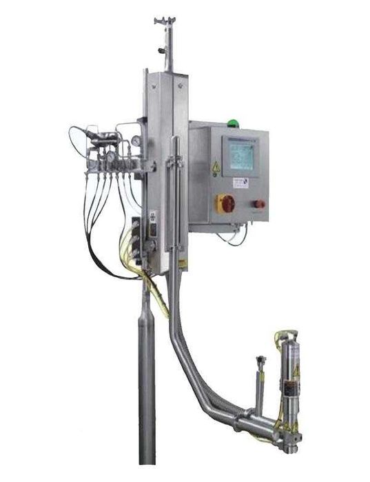 Dozownik ciekłego azotu aplikator azotu, zbiornik ciekłego azotu w opcji węże próżniowe dozowanie azotu