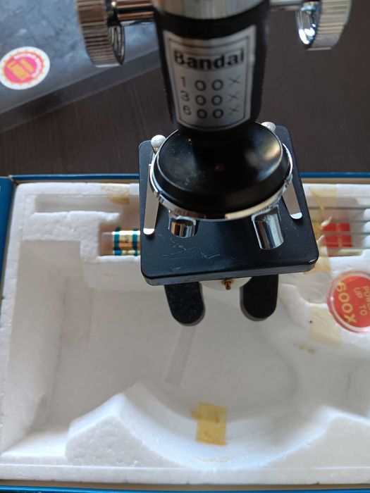 bandai toys microscope 600 X feito no Japão anos 70