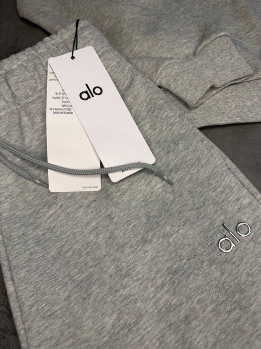 Костюм Alo Yoga преміум якість зіп худі штани прямі спортивні 1\4 zip