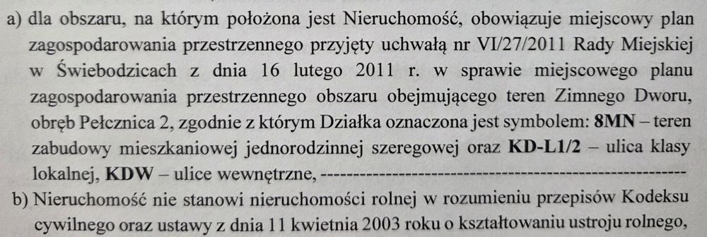 Działka budowlana Świebodzice