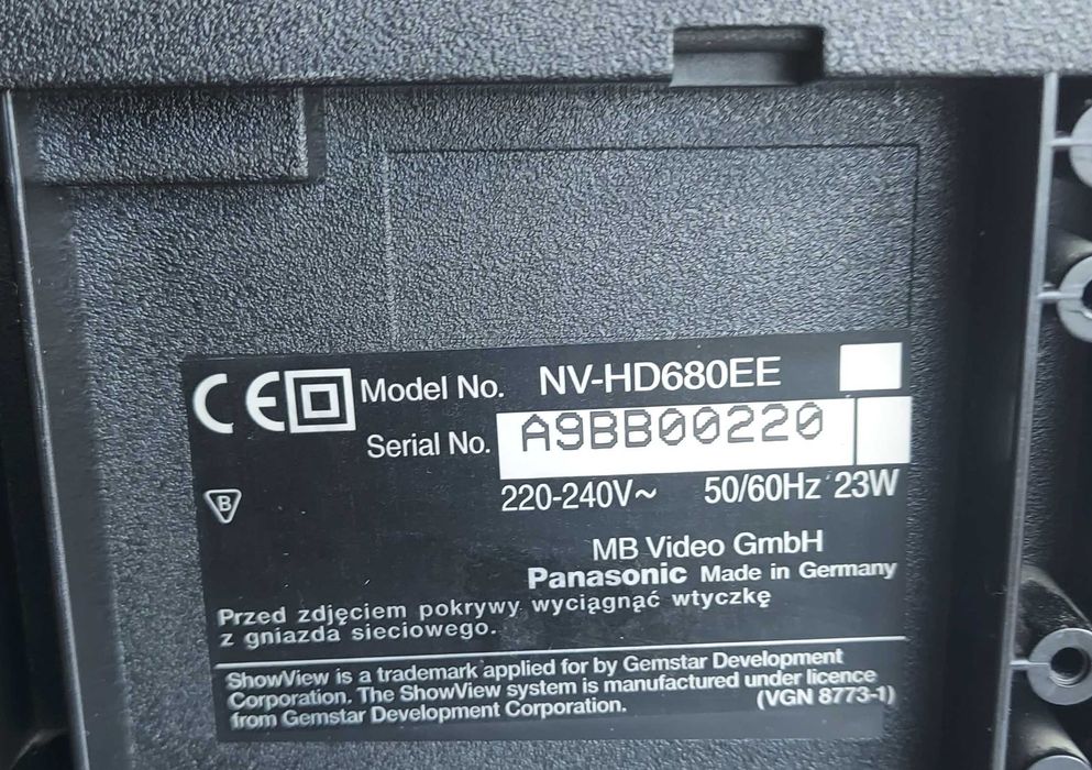 Magnetowid Panasonic  NV-HD 680 Hi Fi Stereo,Super Drive,VHS.