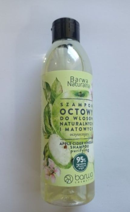 Szampon oczyszczający octowy 500 ml Barwa naturalna