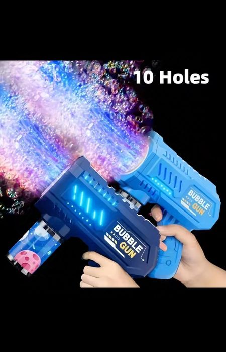 Пистолеты автоматы мыльных пузырей с подсветкой