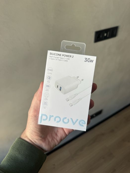Комплект зарядки Proove 2 30W (Type-C + USB) + Cable Type-C to Type-C