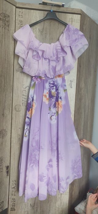 Sukienki r46)48 hiszpanka z falbankami