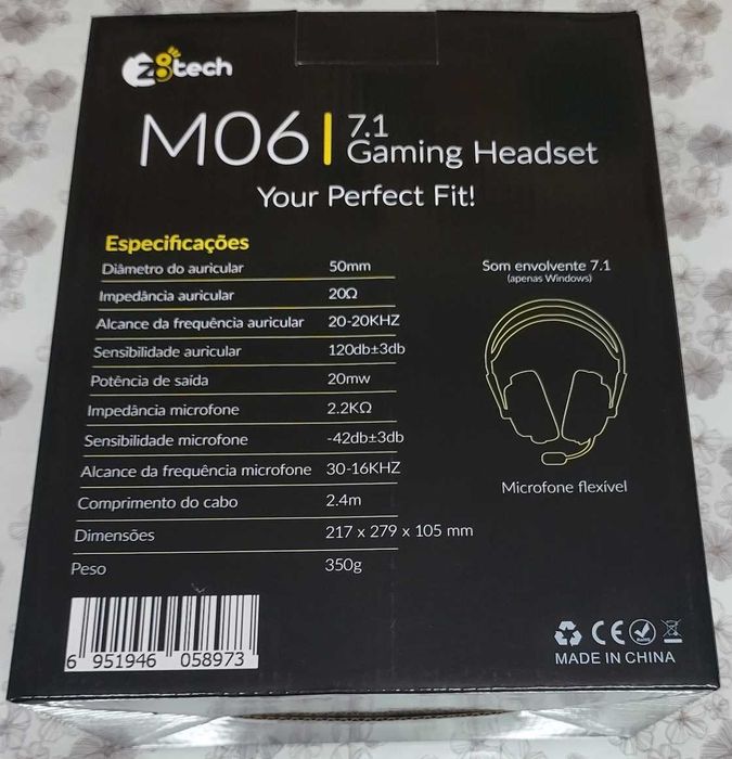 Auscultadores Gaming Z8tech M06