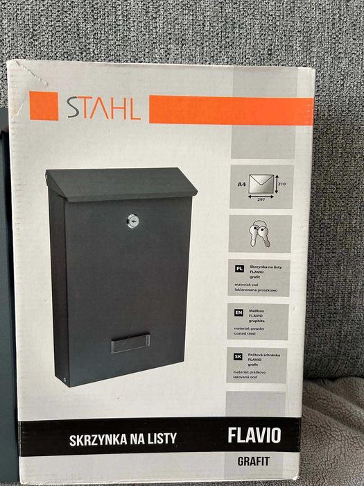 skrzynka na listy STAHL Flavio A4 (grafit)