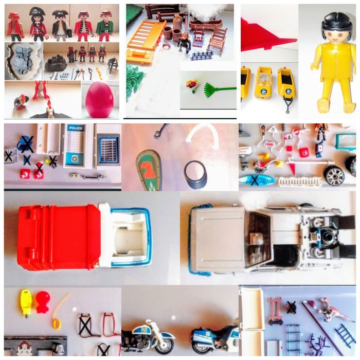 Playmobil grande lote de bonecos e peças.