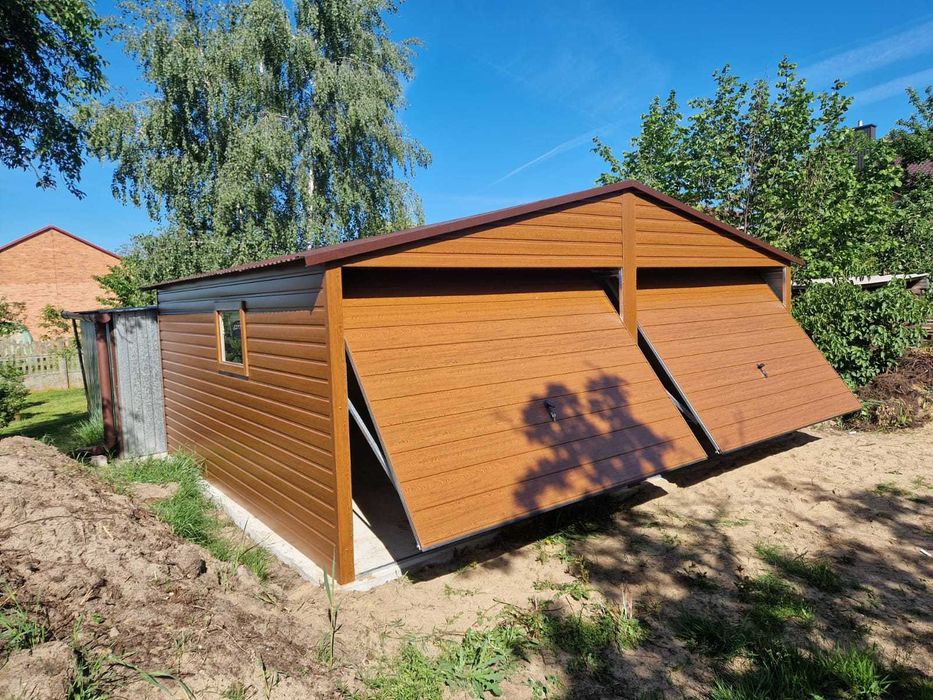 Garaż blaszany 6x5 m PREMIUM Garaże blaszane 6x5 6x5.8 6x6 producent !!!