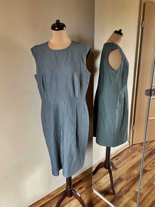 46 48 xxxl +sukienka basic czara hobbs midi do wszystkiego
