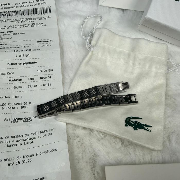 Pulseira Lacoste Prateada