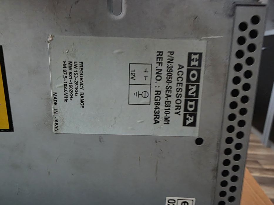 Radio Honda accord 7