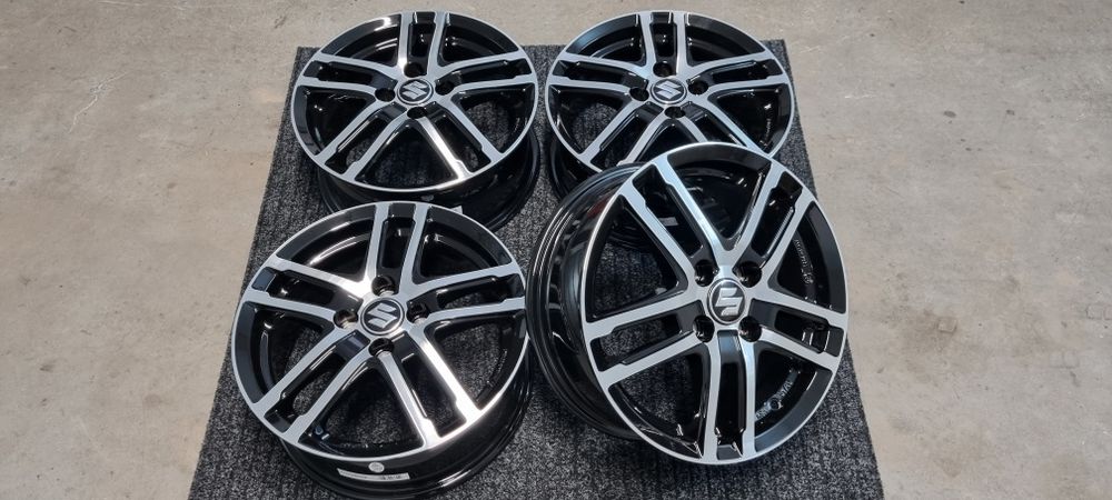 Suzuki 15" Alufelgi 5x114,3 Swift Sport / SX4 / S-Cross / Czarny Poler