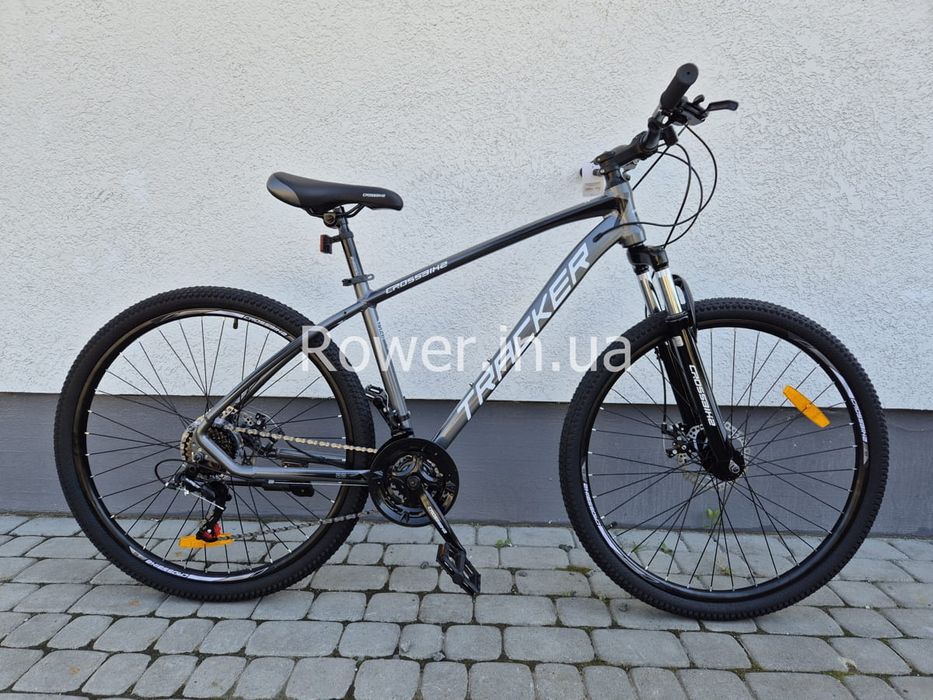 Алюмінієвий велосипед Crossbike Tracker 27.5" Рама 17" gray 2025