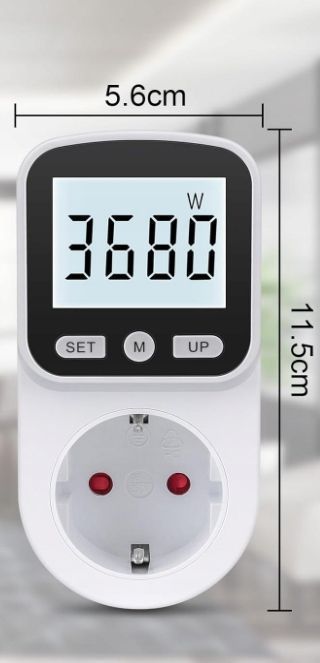 Miernik Prądu Do Gniazdka Watomierz Biały