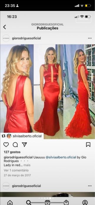 Vestido de gala Gio Rodrigues