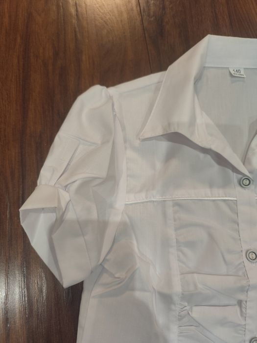 Nowa koszula galowa dla dziewczynki r. 140, polski producent