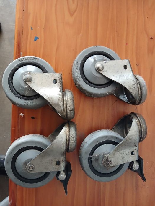 4 rodas para adaptar carrinho ou movel