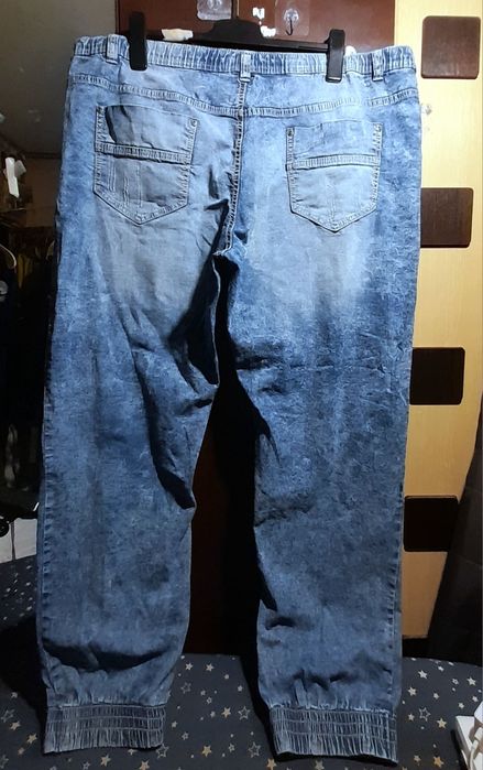 Ого-го какой размерчик стрейчевые джинсы джоггеры большой размер батал