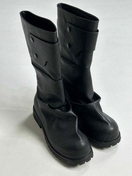 Черевики indie sleeze казаки hedi boy archive boots black архив чорні