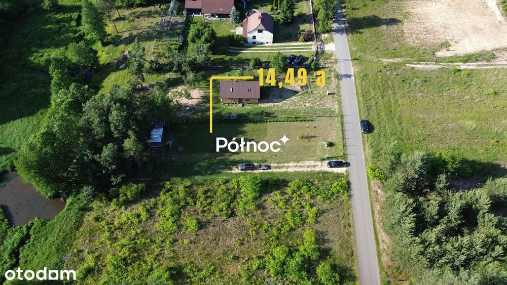 Działka rolno-budowlana 14,49 ar | Rogoźno | prąd