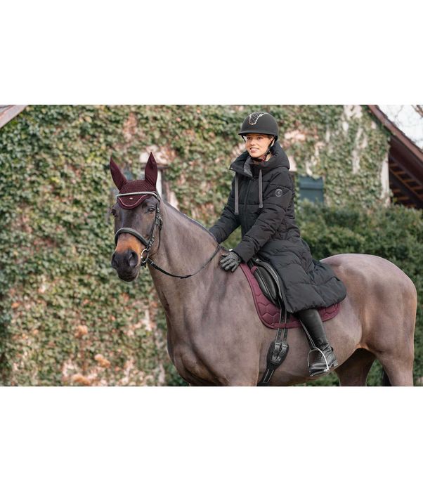 Felix Bühler długi płaszcz jeździecki z kapturem pikowana Anne XS