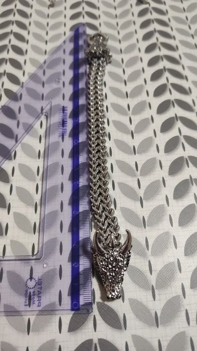 Bransoletka męska smoki stal wikingowie