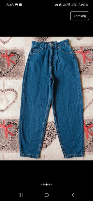 Jeansowe spodnie Baggy hight waist House