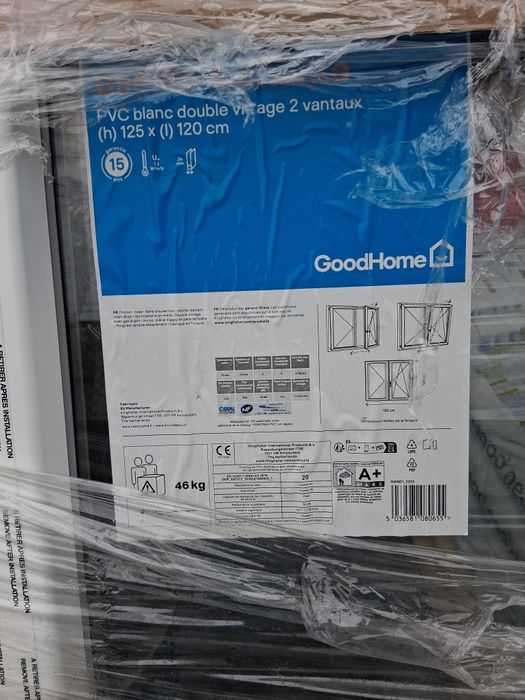 Janela nova pvc 125 x 120