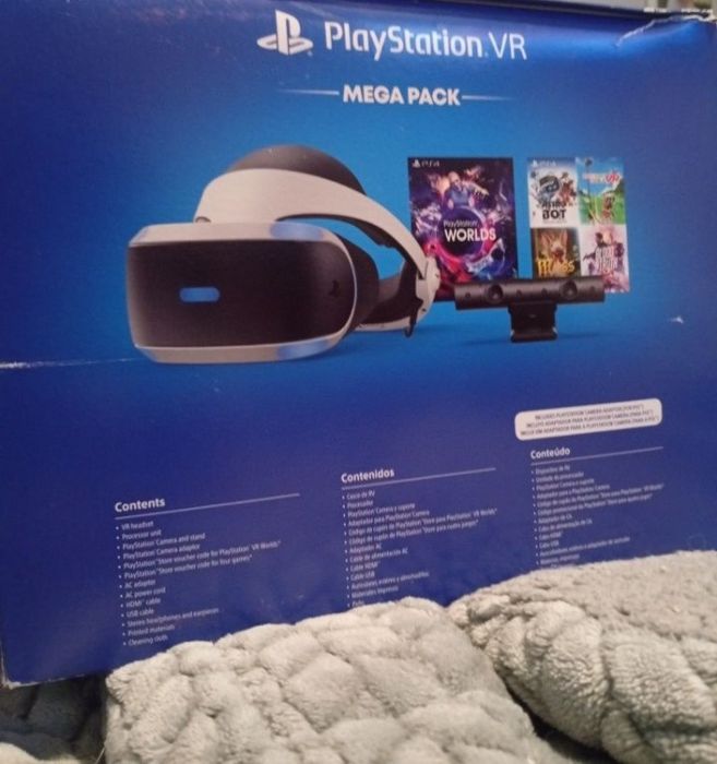 Óculos virtuais com jogos ps4