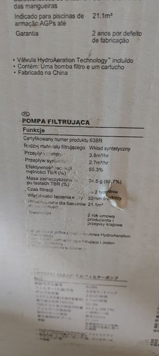 Pompka do basenu C1000 INTEX