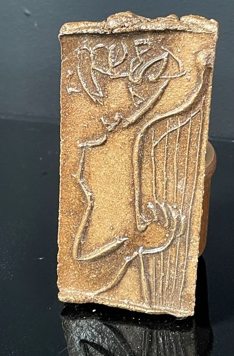 Plakieta ceramiczna ozdobna ceramiczna w nurcie secesji