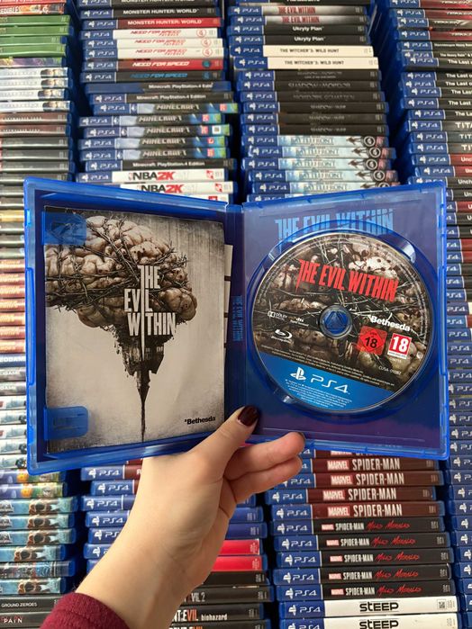 Гра The Evil Within на ps4, диск з грою на пс 4, ліцензія