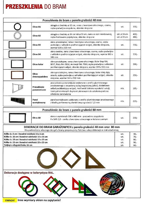 Winchester, drzwi garażowe na pilota, krótki termin, Producent